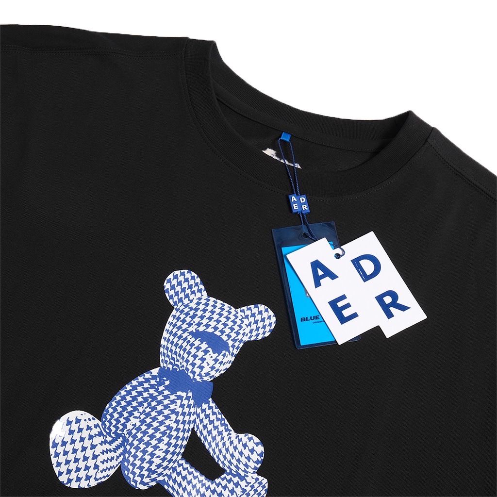 Ader Error Checkered Bear Doll T-Shirt Black