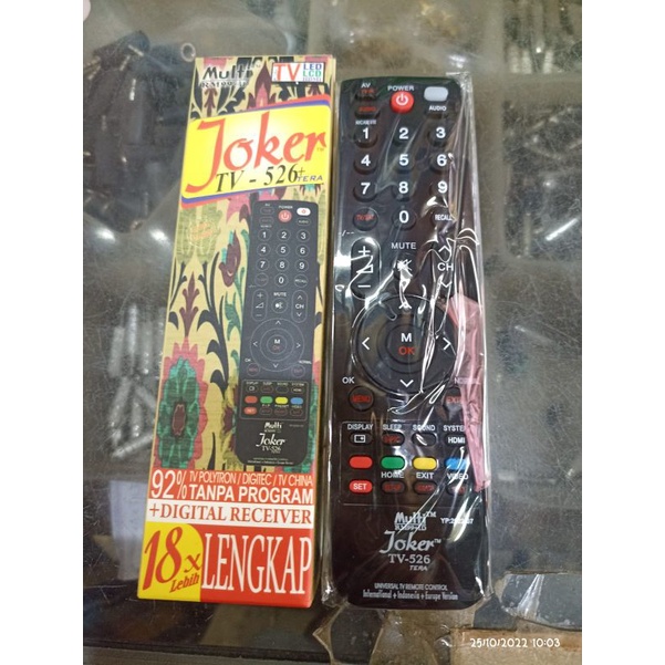 REMOTE REMOT TV MULTI JOKER UNIVERSAL