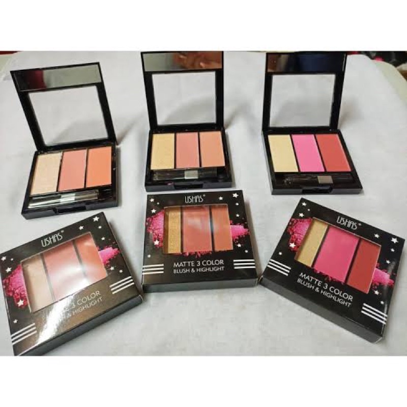 ❌ADA HARGA GROSIR❌ ushas 3 warna blush on matte - blush on ushas 3 warna