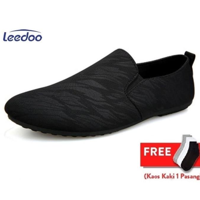 Leedoo Sepatu Pria Slip On Casual Import Sepatu Santai MR214