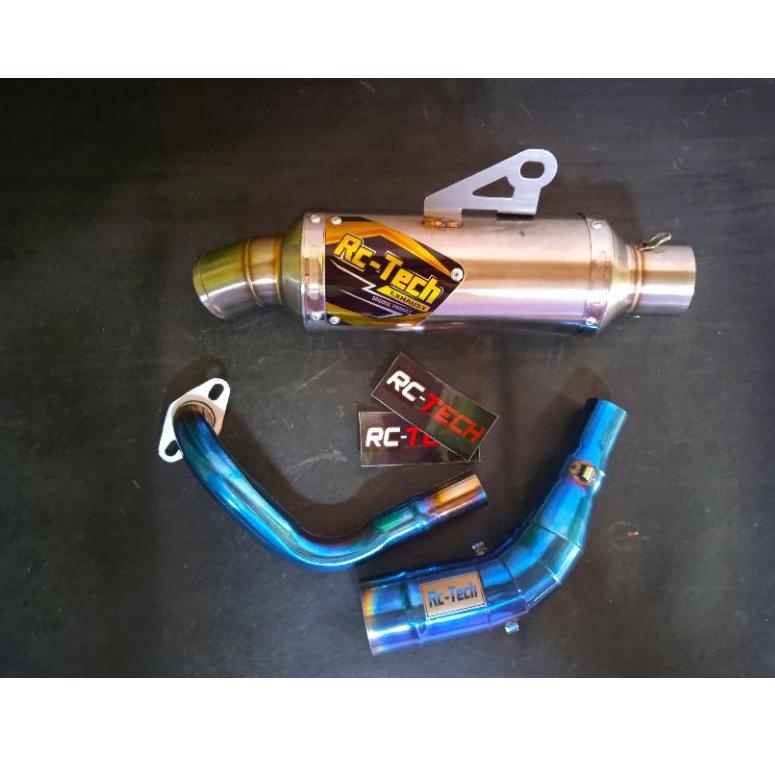 TELAH HADIR Knalpot racing original RC-TECH tipe Rc RT for Nmax old,new Aerox new,old Scoopy Beat Mi