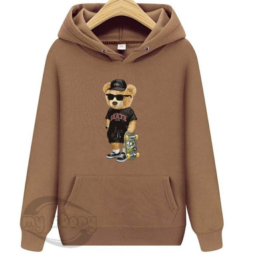Tren Terbaru Hoodie Premium Sweater Bear skateboard Hoodie Pria Distro FouRD 4D Original Tebal Size 