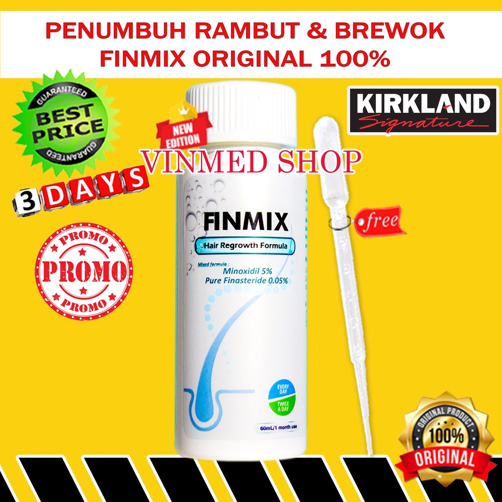 FINMIX Minoxidil 5% penumbuh rambut Original 60mL