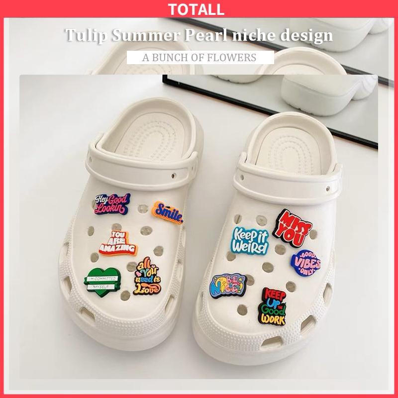 COD Charms Sepatu Motivasional Phrases jibbitz crocs Untuk Aksesoris Pesta Anak Lucu-Totall