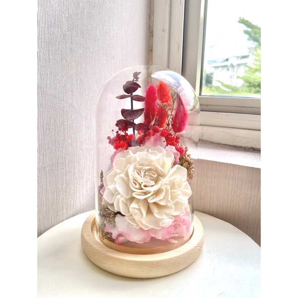 [Msdandelion] CNY Edition | dried flower glass dome | kado ulang tahun | hadiah wisuda | flower dome