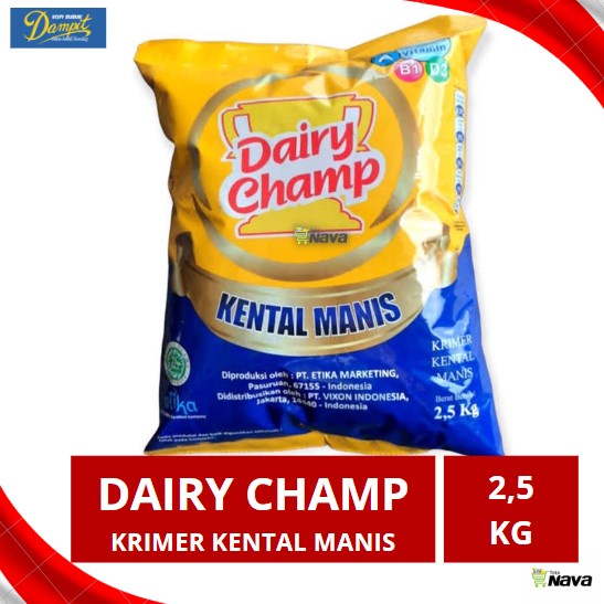 

KRIMER KENTAL MANIS DAIRY CHAMP 2.5KG / DAIRY CHAMP ES PERMEN KARET