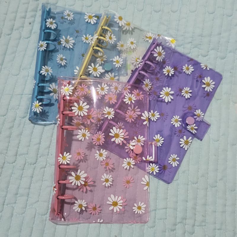 A5 A6Binder Daisy Cover Ring Warna Big Print Daisy