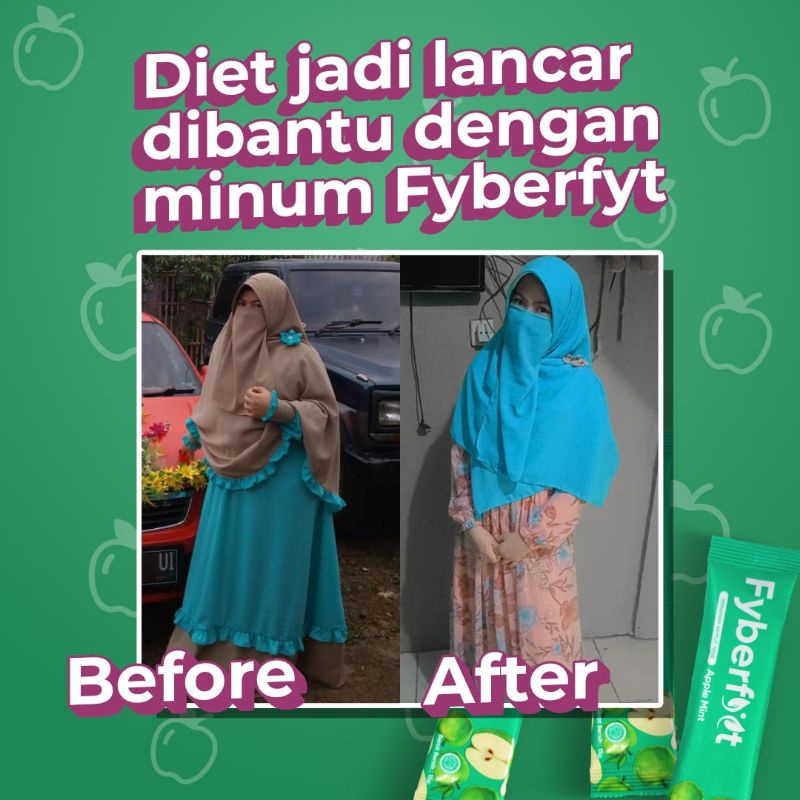 Fyberfyt Minuman Diet Serat Fiber Slim Suplemen Detox Pelangsing Penurun Berat Badan