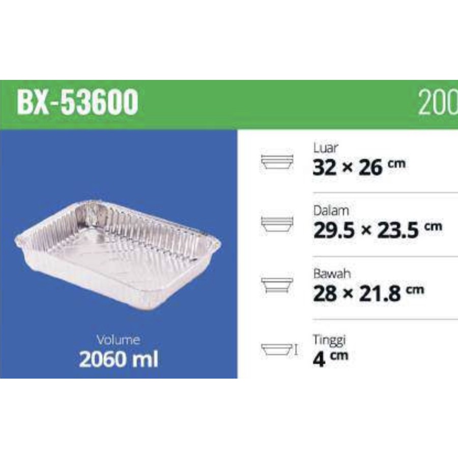 BX 53600 / Aluminium Tray