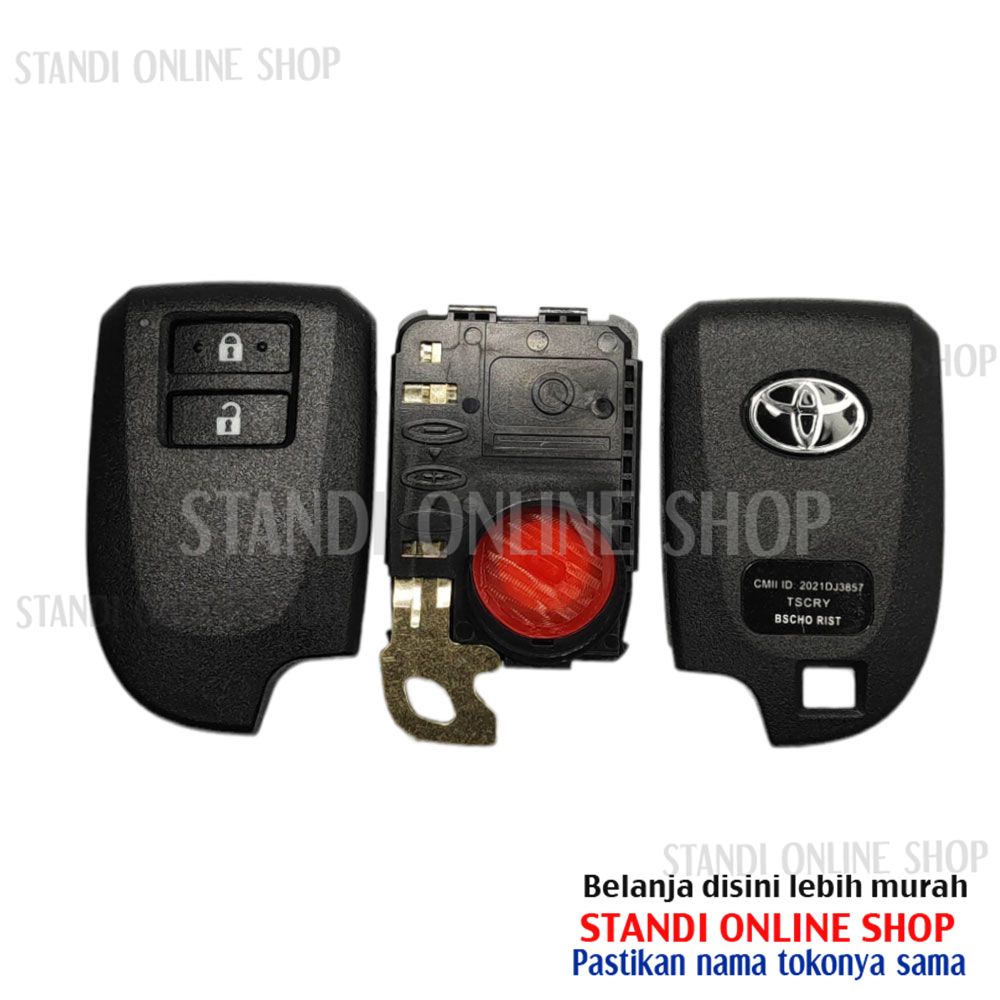 Cassing Remote Smartkey Keyless Toyota All New Yaris 2 Tombol