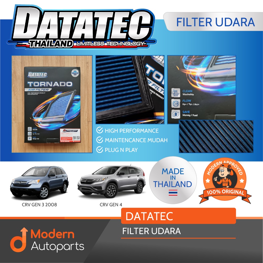 DATATEC Filter Udara CRV GEN 3 / CRV GEN 4