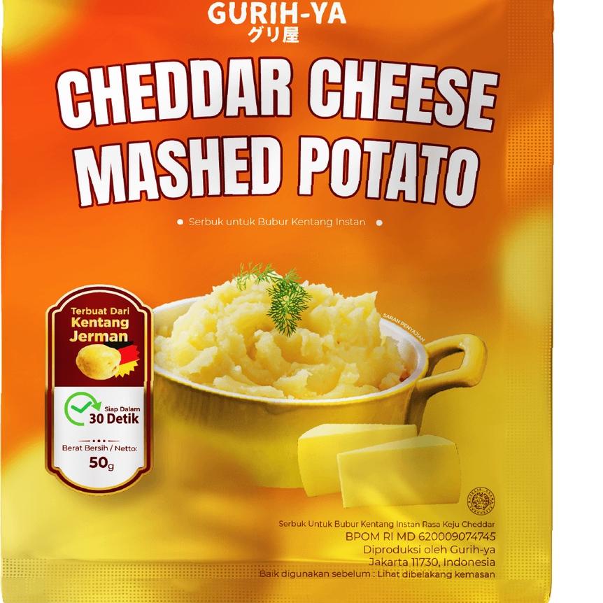 

HARGA GROSIR Gurih-ya Cheddar Cheese Mashed Potato 50g | Gurihya Tepung Kentang Keju | Gurih Ya murah