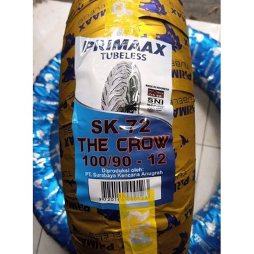Ban tubeless Primaax 100/90-12 SK-72 primax SK 72 ban scoopy depan
