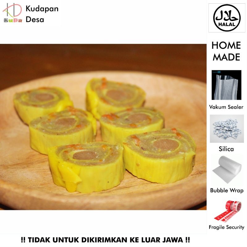 

(Kudapan Desa) Rolade Ayam Isi Sosis / TELUR AYAM GULUNG / ROLADE FROZEN / EGG CHICKEN ROLL / EGGROLL