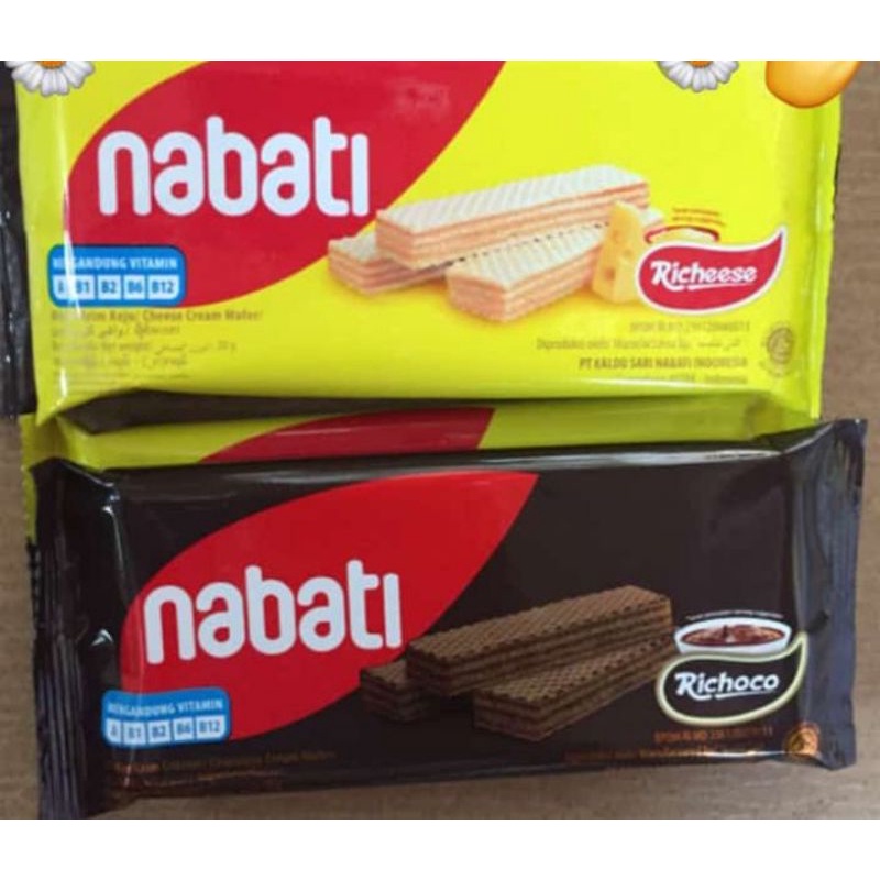 

Wafer nabati panjang coklat dan keju