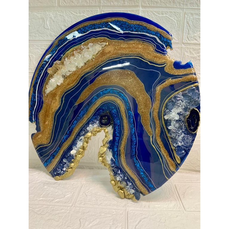 Ready Stok | Geode Wall Art Resin | Dekorasi Dinding Geode Resin