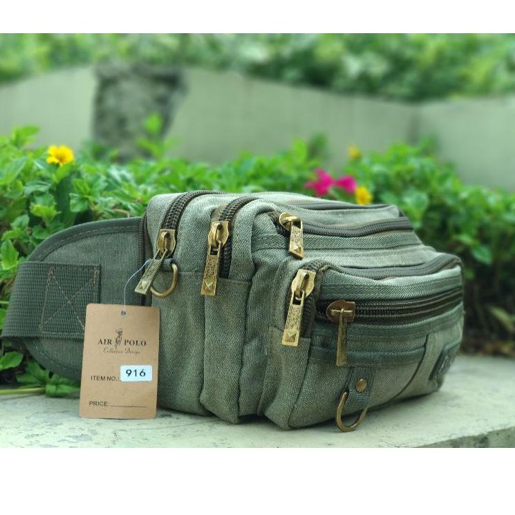 Bagus Dipakai.. TAS PINGGANG TAS SABUK TAS CANVAS TAS POLO TAS MULTI FUNGSI TAS SLEMPANG POLO TAS PI