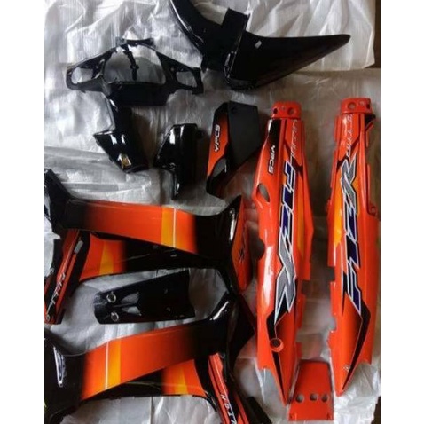 Cover body motor Yamaha fizr fiz R 2002 2003 hitam orange full set
