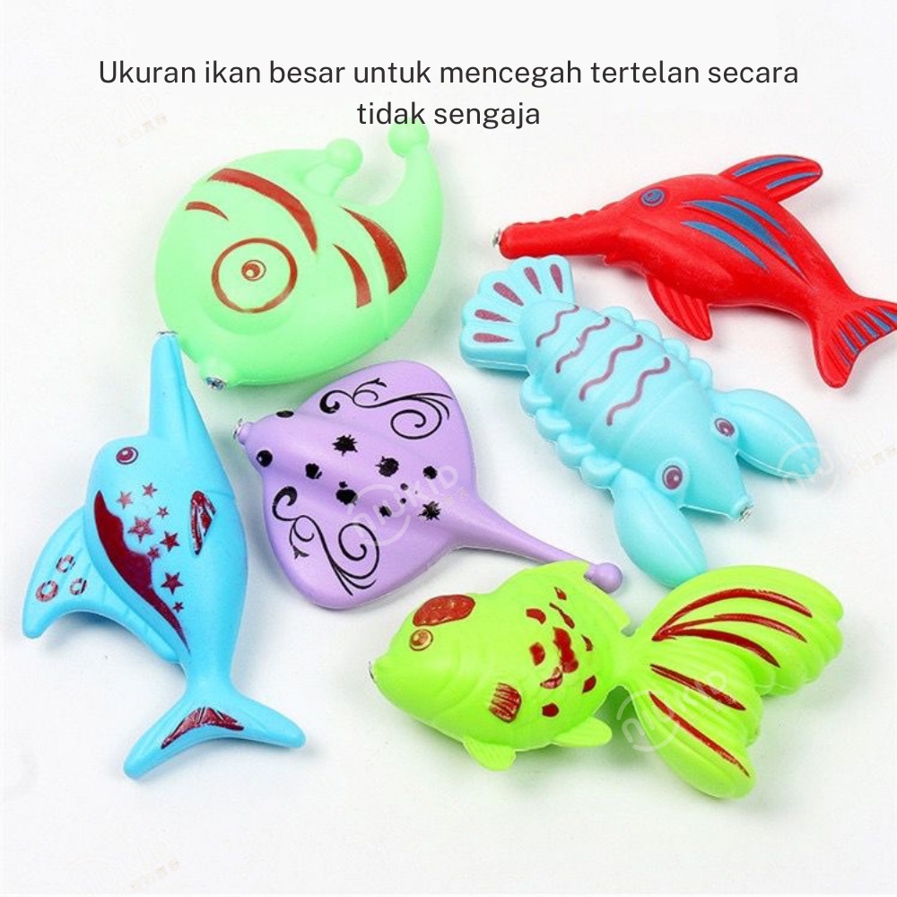 NIUKID MAINAN PANCING IKAN MAGNET DAN KOLAM PANCINGAN MAGNET ANAK