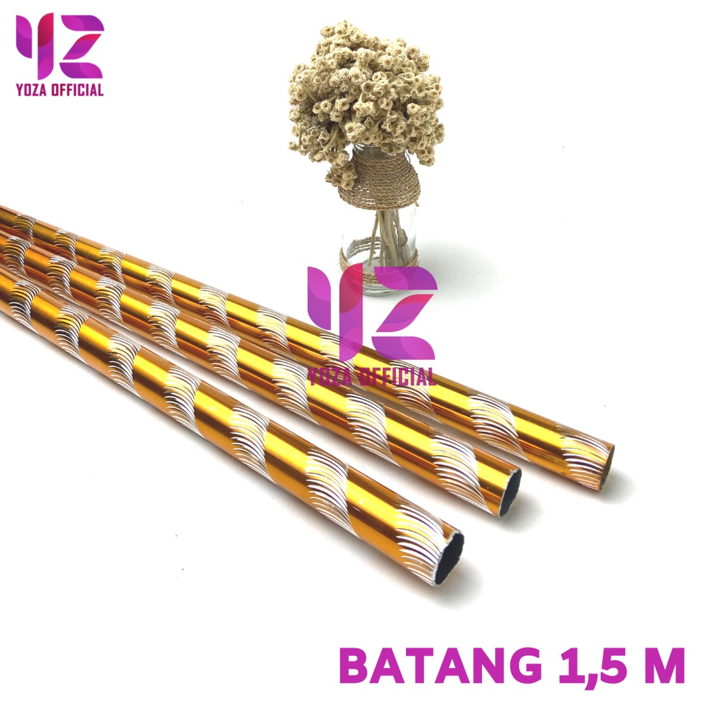 TIANG GORDEN BESI HORDENG ULIR 1,5 METER