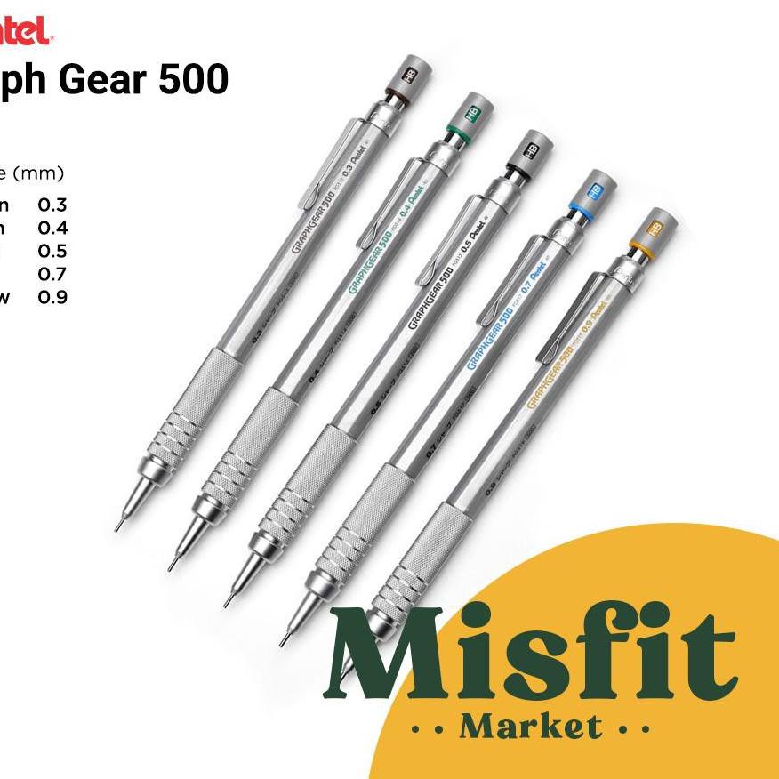 

Terbaru - Pentel Graph Gear 500 Mechanical Drafting Pencil 0.3 mm 0.4 mm 0.5mm 0.7 mm 0.9 mm GraphGear ✓