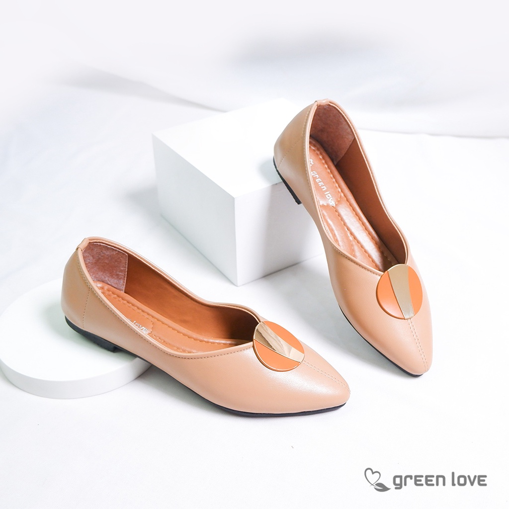 Green Love Sepatu Flat MOONLIGHT