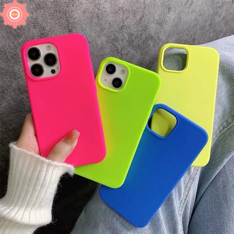 Soft Case TPU Warna Permen Polos Untuk IPhone 14 13 12 11 Pro Max 11 XR 7 8 Plus 14 Plus