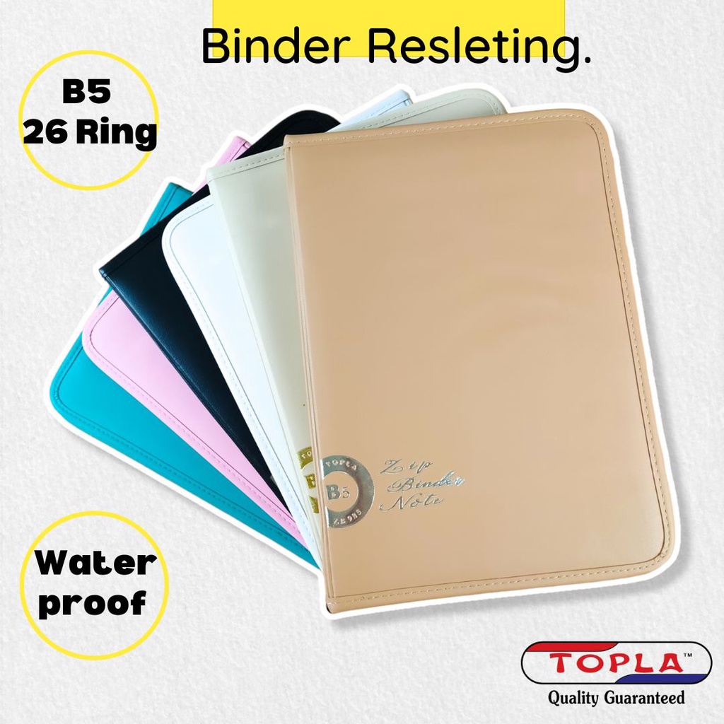 Jual Topla Binder Kuliah Eksklusif B5 26 Ring Aesthetic Notebook Polos ...