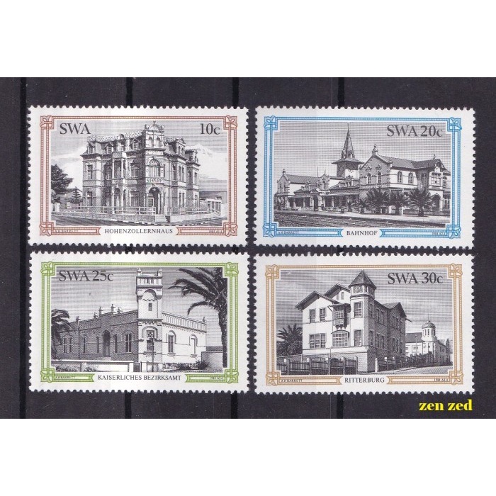 

0718 Perangko South West Africa 1984 Historic Buildings 4v Mnh