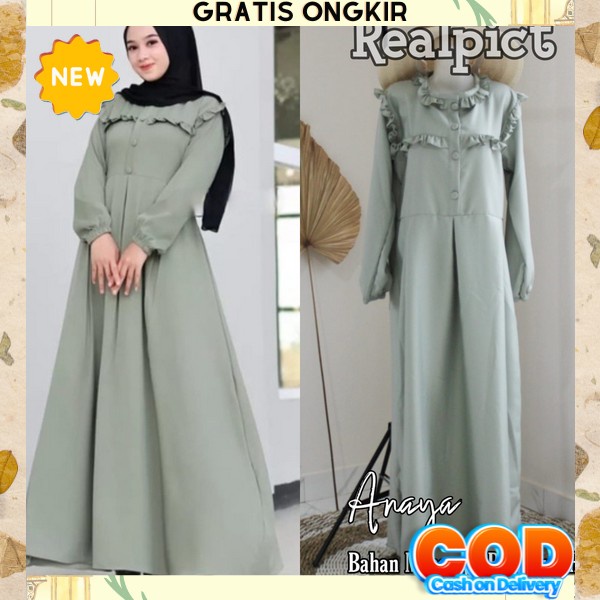 Gamis Dress Terbaru Fashion Muslim Gsmis Fashion Muslimah Syarii Gamis Remaja Kekinian Korean Style 