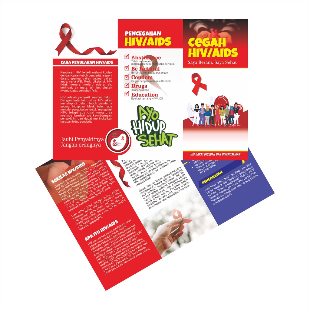 

Leaflet HIV AIDS, Media Promkes, Poster kesehatan, Brosur HIV AIDS
