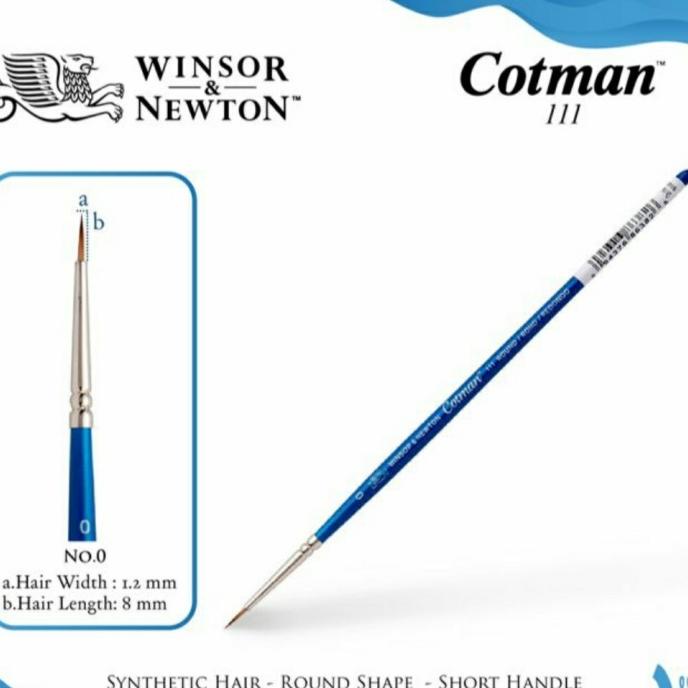 

Kuas Cat Air Cotman Watercolor Brush Series 111 no. 0 Winsor & Newton Non COD