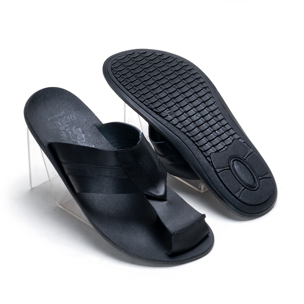 Sandal Pria Casual Sendal Jepit Kulit Asli Local Product SDL604