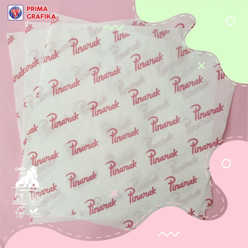 Jual Custom Kertas Roti X Cm Warna Foodgrade Wrap Paper Kertas Bungkus Kertas