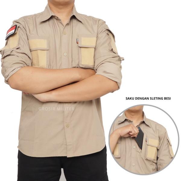 Baju Tactical Kemeja PDL Outdoor Tangan Panjang