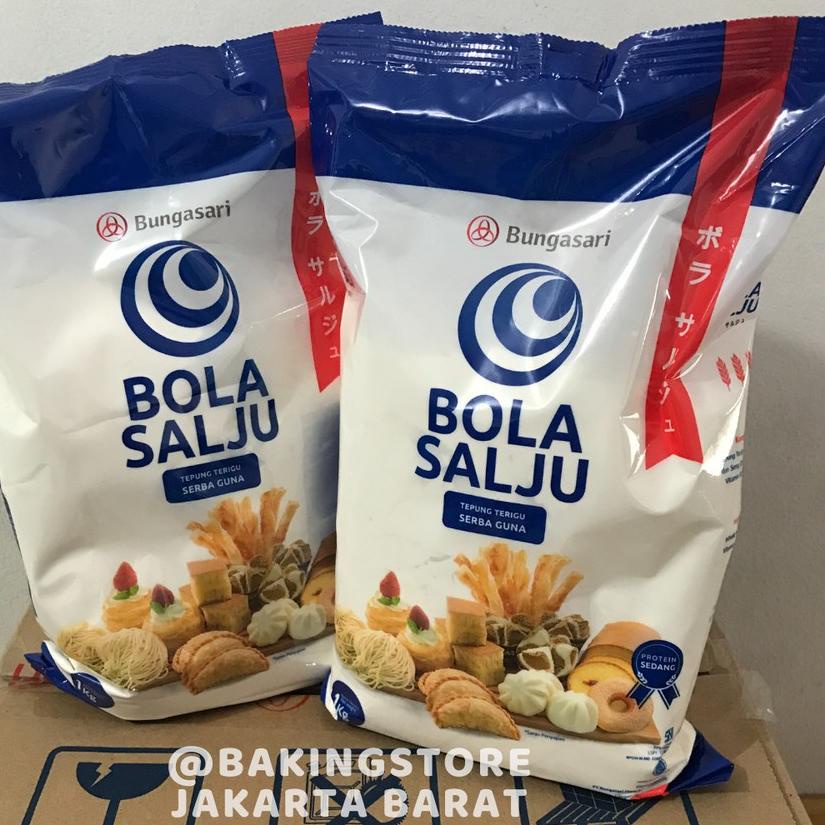 

Limited Product--Terigu Bola Salju sekelas Segitiga Biru ( Protein Sedang) 1 kg