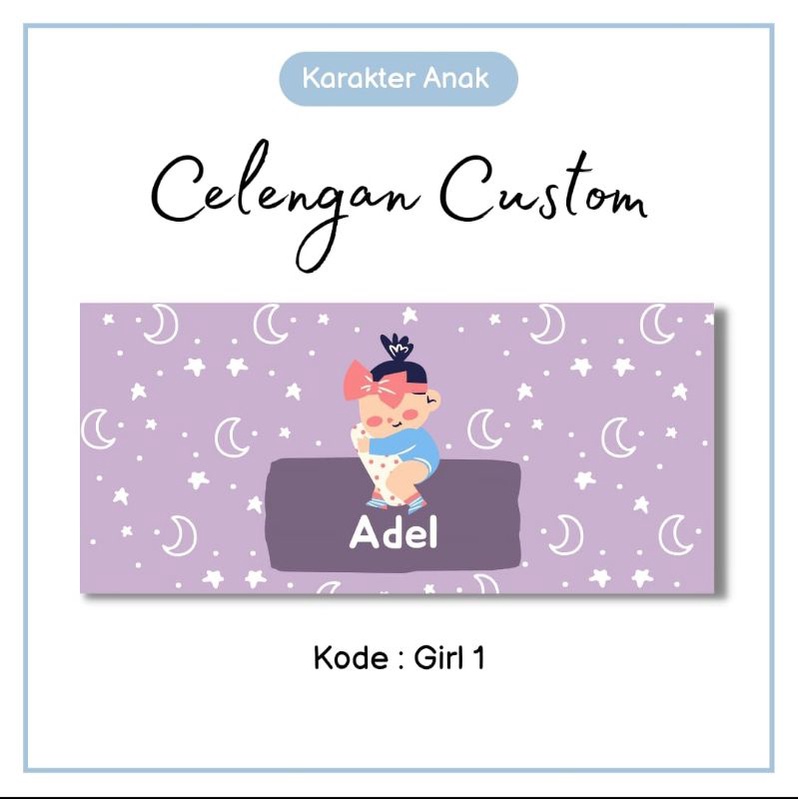 PO celengan Custum Nama karakter anak cewe