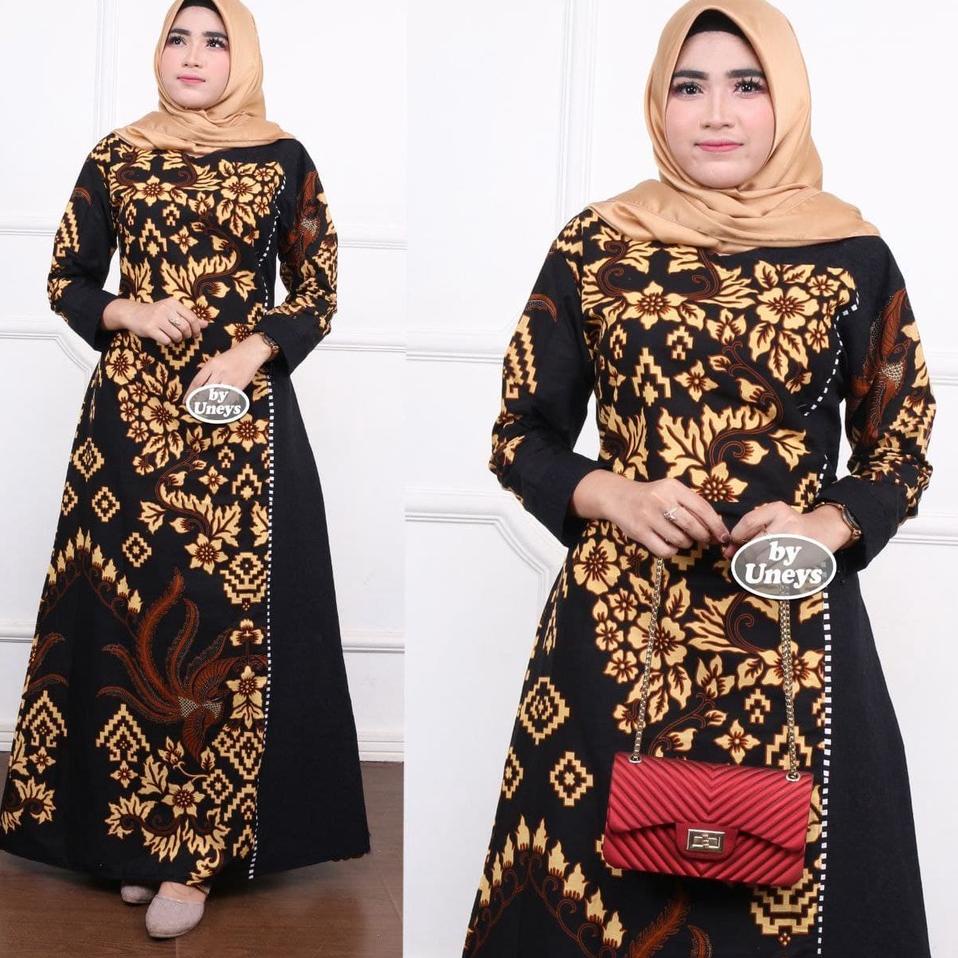 [Art. 8705] COD - COUPLE BATIK - GAMIS BATIK KATUN KOMBINASI BATIK - GAMIS BATIK SYAR'I - GAMIS BATI
