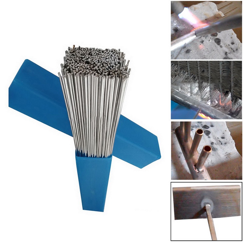[GROSIR] Kawat Las Aluminium Electrode Suhu Rendah Welding Wire 2.4mm 330mm 20PCS - Silver