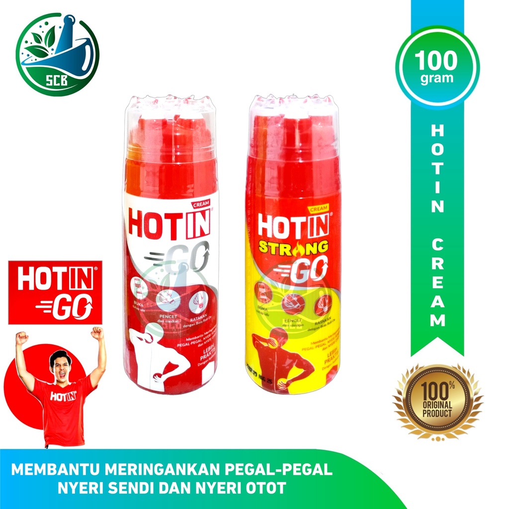 Hot In GO / Hotin Cream 3 in 1 Roll On With Aplikator Pijat 100 GR