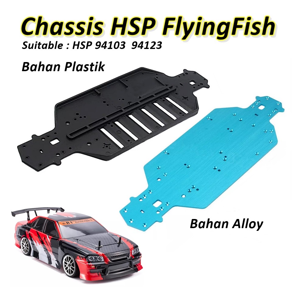 Chassis Plastik HSP Onroad Flyingfish RC Car Hobby