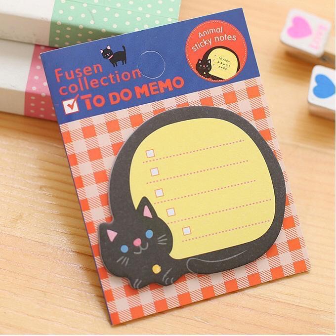 Sticky Notes Motif Hewan Tempelan Kertas Catatan Memo Note Karakter Animal Mini Book Karakter Binatang Lucu