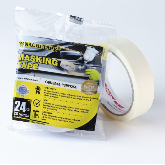 

LAKBAN KERTAS NACHI 24mm - LAKBAN KERTAS 20yards - NACHI MASKING TAPE