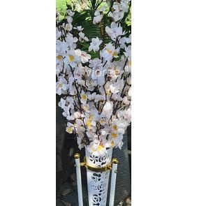 Trend Set Bunga Sakura Hiasan Ruang Tamu Pojokkan Tinggi  Plus Pot Vas Bunga Standing Dekorasi Sudut ✔