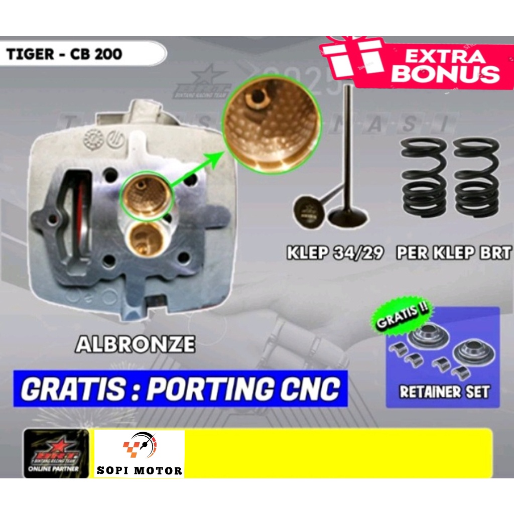 BLOK TIGER BRT/ BLOCK TIGER BRT/ CYLINDER TIGER BRT/ HEAD TIGER BRT/ KOP TIGER BRT/ PORTING TIGER KL