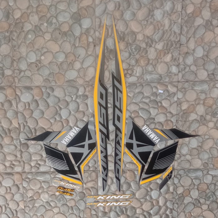 stiker Striping Motor Yamaha Jupiter Mx King 2017 kuning