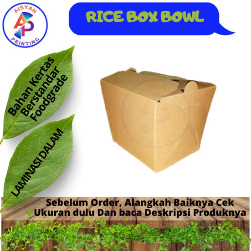 Rice box Paper / Paper Rice box / Food Pail Large / BOX FOOD PAIL/ KEMASAN FOOD PAIL/ FOOD PAIL KOTA
