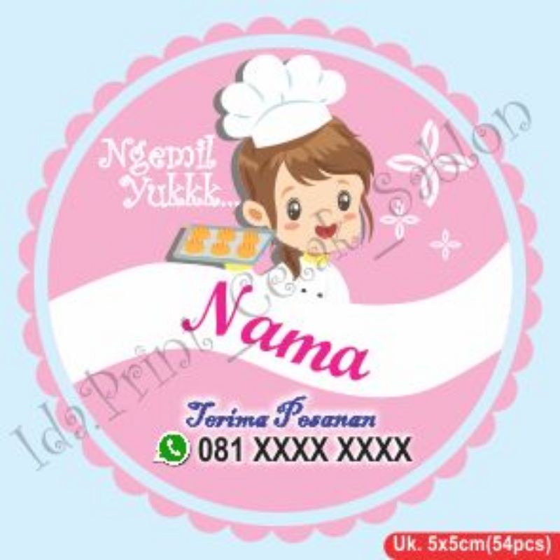 

Sticker Label Makanan Design 1 5x5cm (54pcs) Beli Grosir Lebih Hemat up to 8.000