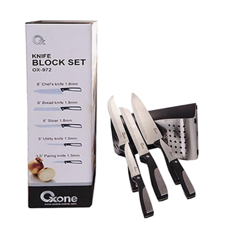 Oxone OX972 – Pisau Block Set Isi 5 Pcs Model Mewah