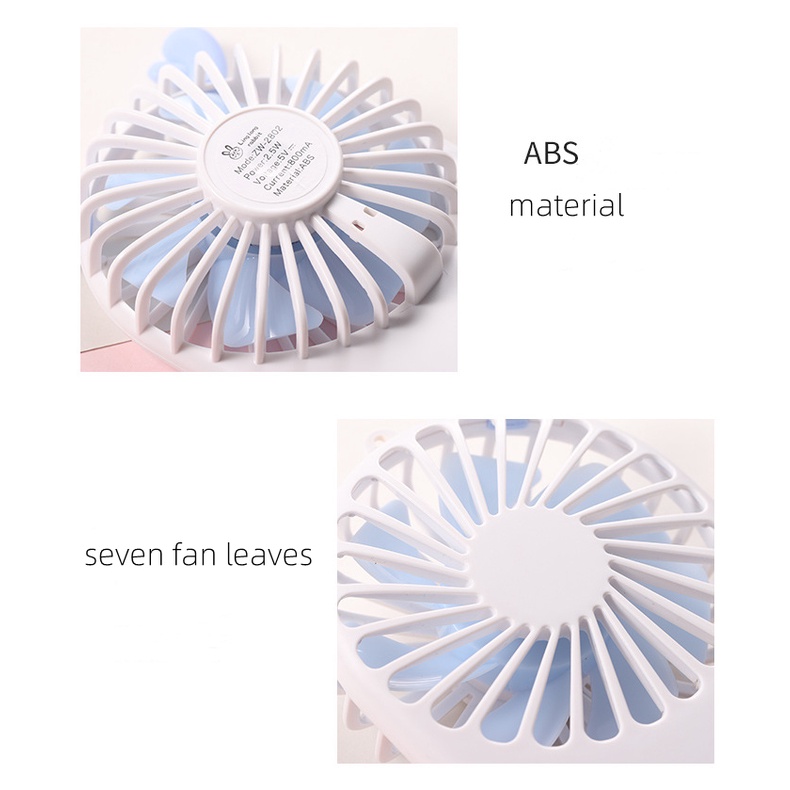 Pocket Fan Kipas Angin Mini SUMMER Cute Cooling Fan Mini Portable Phone Holder Kipas